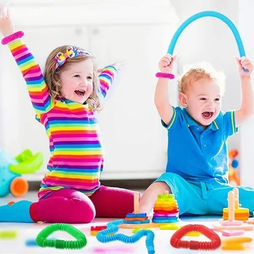 Tubo Pop It Juguete Pitillo Estira